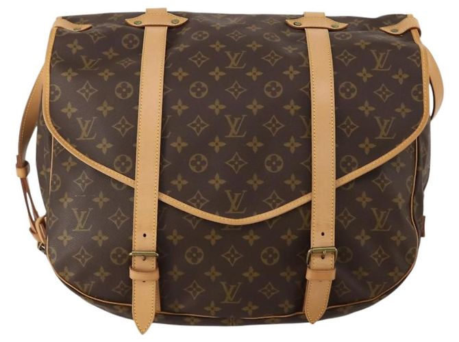Borsa a tracolla LOUIS VUITTON Monogram Saumur 43 M42252 LV Auth 196870SAV Monogramma - vista 13