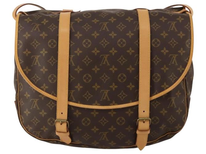Borsa a tracolla LOUIS VUITTON Monogram Saumur 43 M42252 LV Auth 196870SAV Monogramma - vista 2