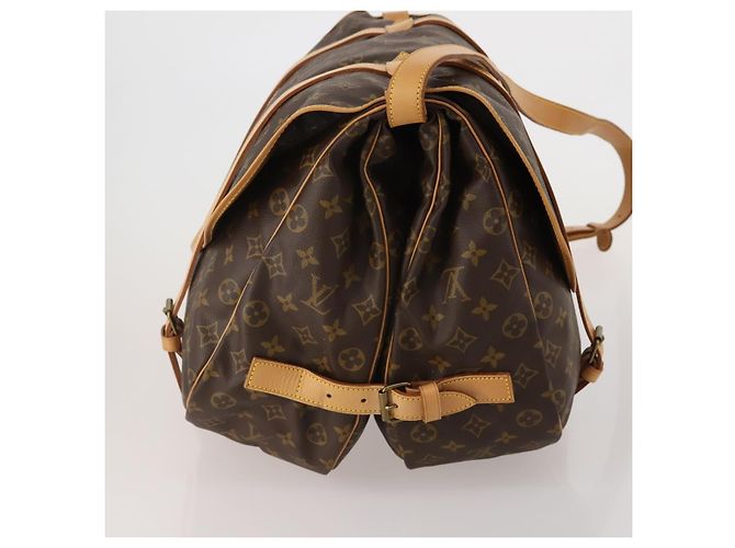 Borsa a tracolla LOUIS VUITTON Monogram Saumur 43 M42252 LV Auth 196870SAV Monogramma - vista 3