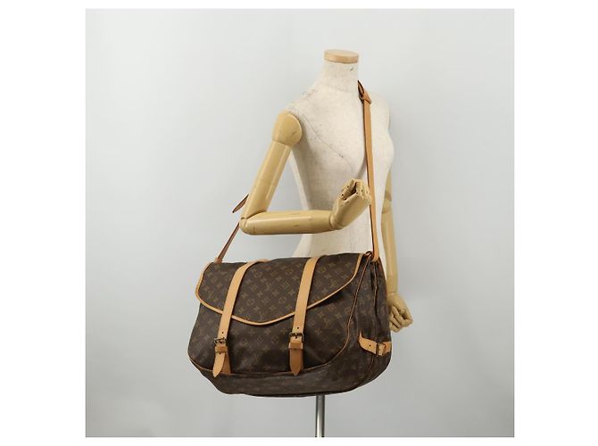 Borsa a tracolla LOUIS VUITTON Monogram Saumur 43 M42252 LV Auth 196870SAV Monogramma - vista 30