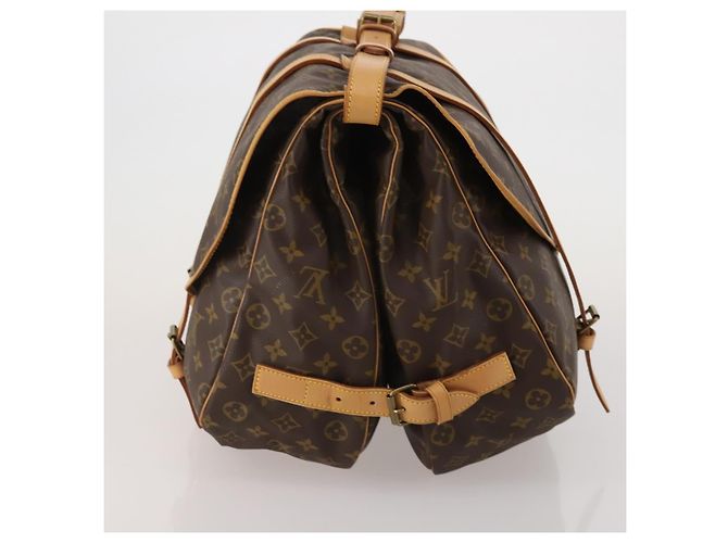 Borsa a tracolla LOUIS VUITTON Monogram Saumur 43 M42252 LV Auth 196870SAV Monogramma - vista 4