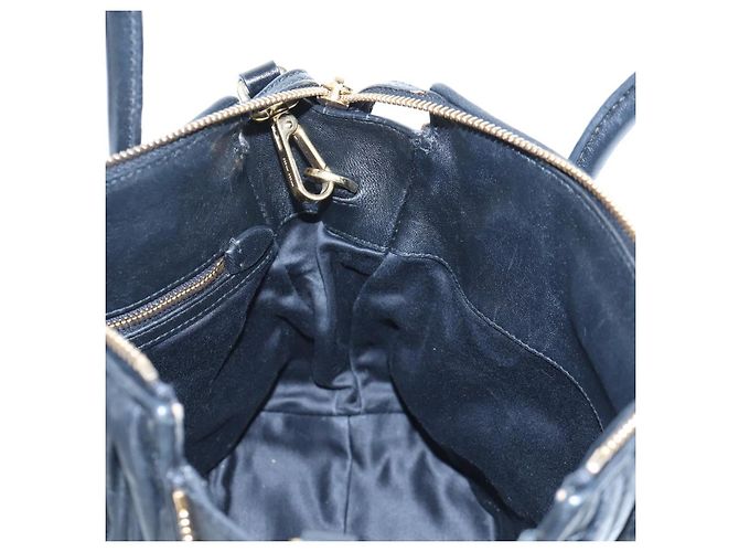 Borsa a mano Miu Miu Matelassé in pelle 2way Nero Oro Auth am12563V D'oro - vista 23