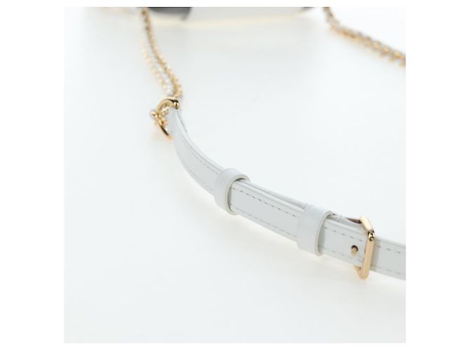 LOUIS VUITTON x TM Capucines EW Mini Leather 2way White M13246 Auth 199183SM Bianco Multicolore - vista 15