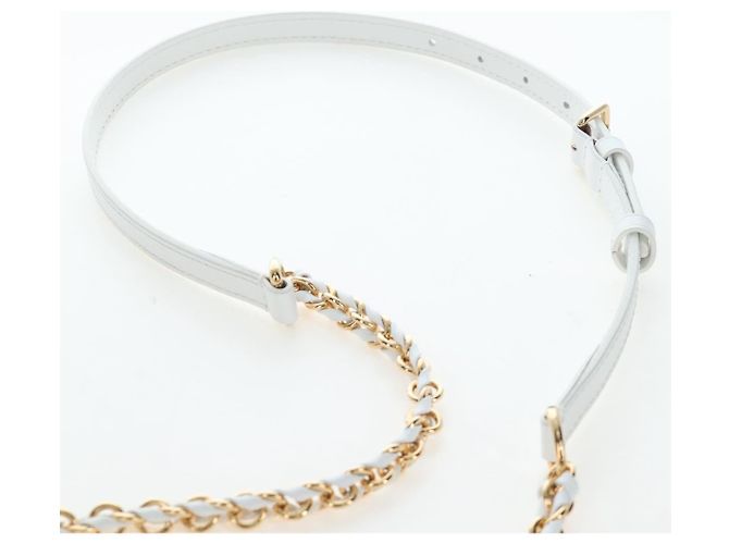 LOUIS VUITTON x TM Capucines EW Mini Leather 2way White M13246 Auth 199183SM Bianco Multicolore - vista 17