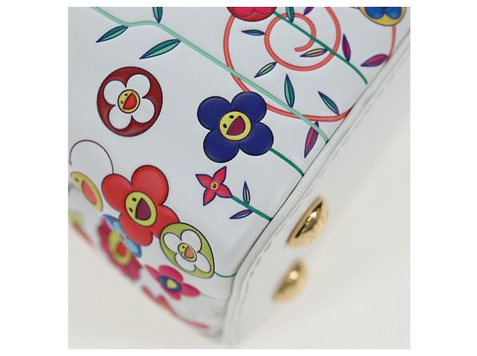 LOUIS VUITTON x TM Capucines EW Mini Leather 2way White M13246 Auth 199183SM Bianco Multicolore - vista 18