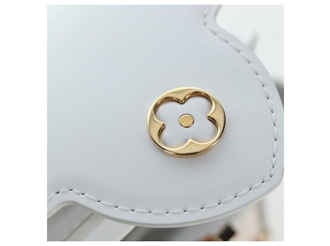 LOUIS VUITTON x TM Capucines EW Mini Leather 2way White M13246 Auth 199183SM Bianco Multicolore - vista 27