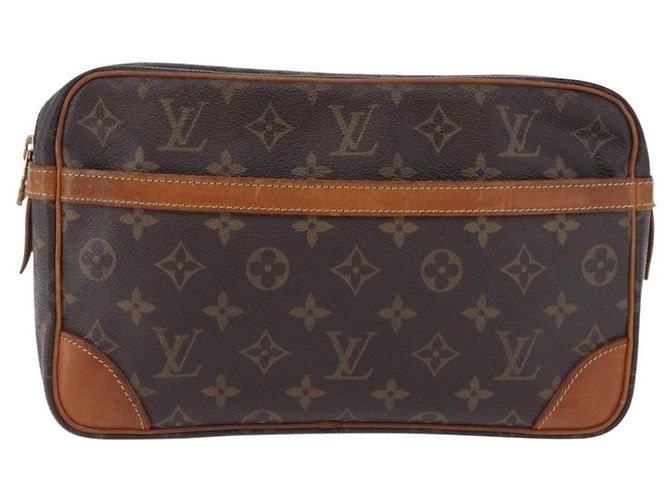 LOUIS VUITTON Monogram Compiegne 28 Clutch Bag M51845 LV Auth BA15481 Monogramma - vista 13