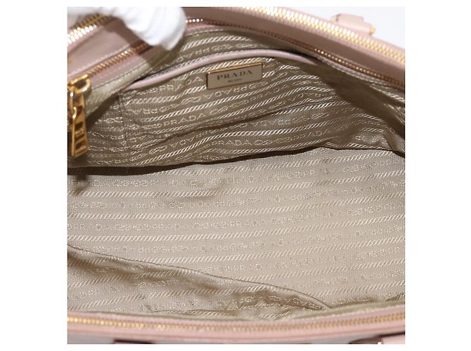 Borsa a Mano PRADA Galleria Saffiano 2way Rosa Tono Oro Auth 202076V - vista 10