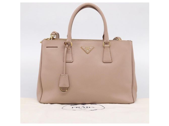 Borsa a Mano PRADA Galleria Saffiano 2way Rosa Tono Oro Auth 202076V - vista 12