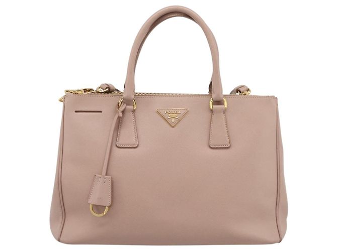 Borsa a Mano PRADA Galleria Saffiano 2way Rosa Tono Oro Auth 202076V - vista 13