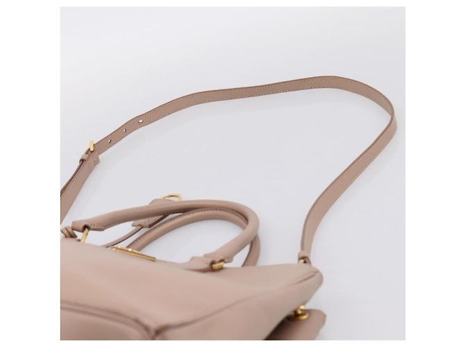 Borsa a Mano PRADA Galleria Saffiano 2way Rosa Tono Oro Auth 202076V - vista 15