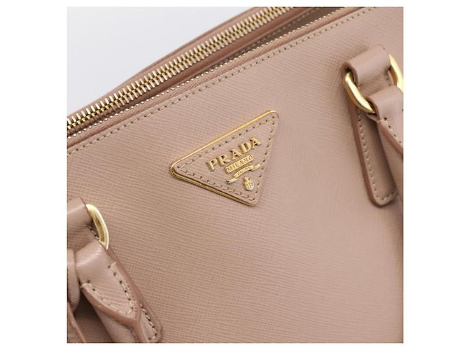 Borsa a Mano PRADA Galleria Saffiano 2way Rosa Tono Oro Auth 202076V - vista 20