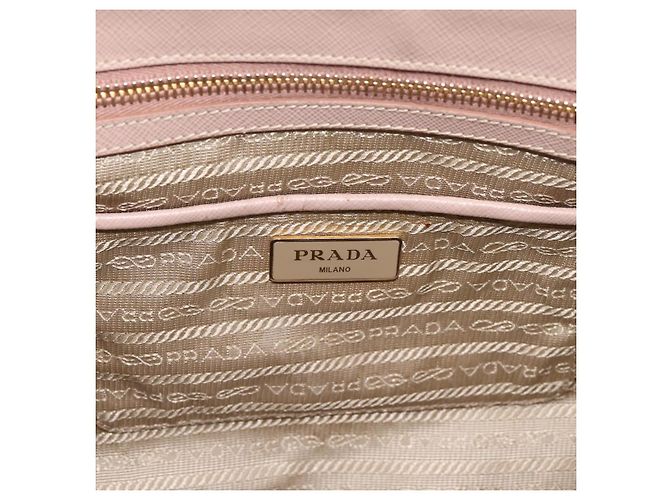 Borsa a Mano PRADA Galleria Saffiano 2way Rosa Tono Oro Auth 202076V - vista 21