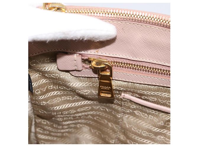 Borsa a Mano PRADA Galleria Saffiano 2way Rosa Tono Oro Auth 202076V - vista 24