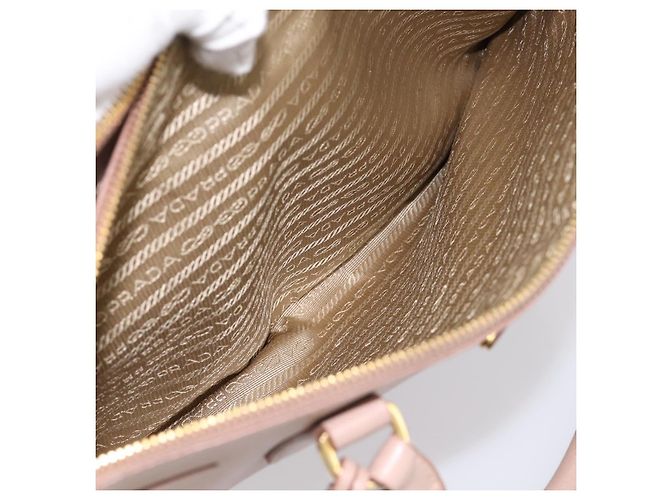 Borsa a Mano PRADA Galleria Saffiano 2way Rosa Tono Oro Auth 202076V - vista 27