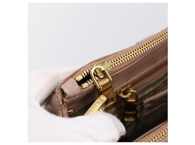 Borsa a Mano PRADA Galleria Saffiano 2way Rosa Tono Oro Auth 202076V - vista 28