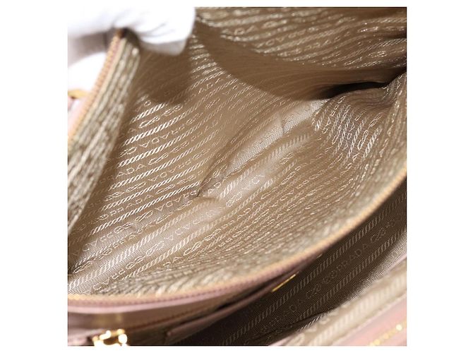 Borsa a Mano PRADA Galleria Saffiano 2way Rosa Tono Oro Auth 202076V - vista 29