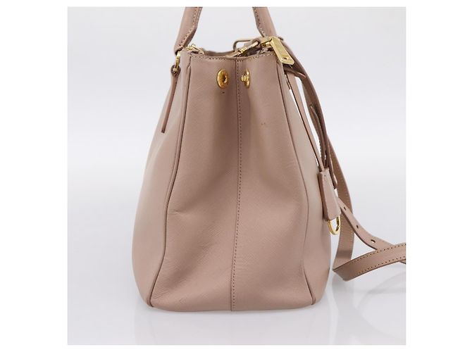 Borsa a Mano PRADA Galleria Saffiano 2way Rosa Tono Oro Auth 202076V - vista 3