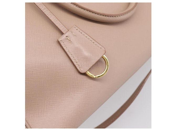 Borsa a Mano PRADA Galleria Saffiano 2way Rosa Tono Oro Auth 202076V - vista 9