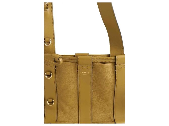 Borsa a tracolla Lancel in pelle kaki Cachi - vista 2
