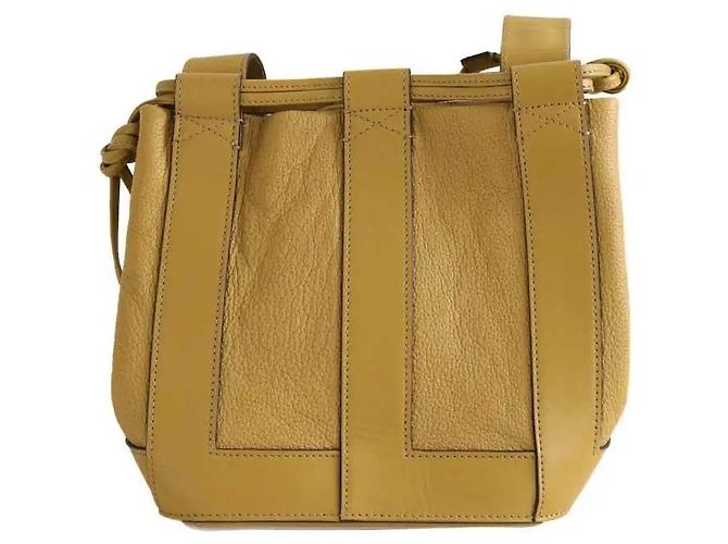 Borsa a tracolla Lancel in pelle kaki Cachi - vista 4