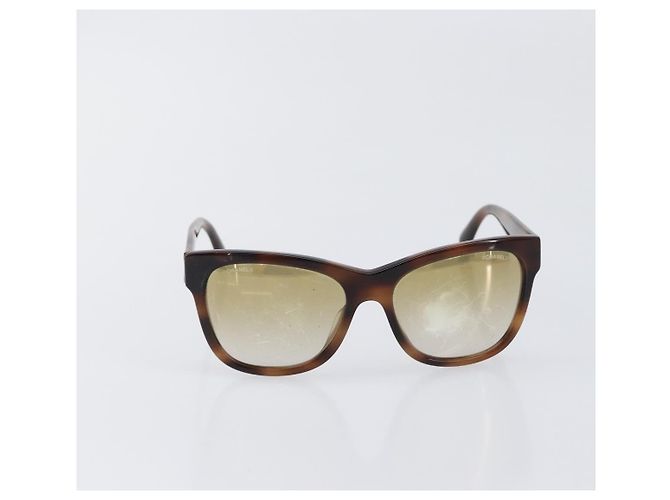 Occhiali da sole CHANEL Plastica Brown Silver CC Auth BA15428 Marrone Argento - vista 13