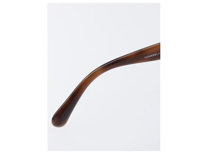 Occhiali da sole CHANEL Plastica Brown Silver CC Auth BA15428 Marrone Argento - vista 15