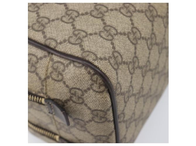 Borsa a mano GUCCI GG Supreme PVC Beige Gold 211125 Auth 197233 - vista 16