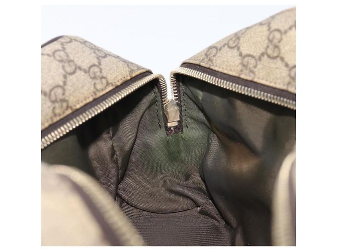Borsa a mano GUCCI GG Supreme PVC Beige Gold 211125 Auth 197233 - vista 19