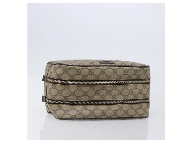Borsa a mano GUCCI GG Supreme PVC Beige Gold 211125 Auth 197233 - vista 6
