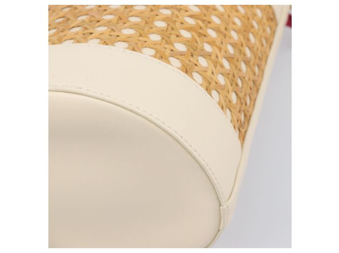 Bulgari Borsa a tracolla BVLGARI in rafia beige e oro Auth 199178V D'oro - vista 16