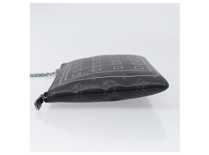 Coque iPhone LOUIS VUITTON Monogram Eclipse Fragment M64449 LV Auth 199106V Monogramme - vue 4