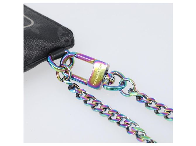 Coque iPhone LOUIS VUITTON Monogram Eclipse Fragment M64449 LV Auth 199106V Monogramme - vue 8
