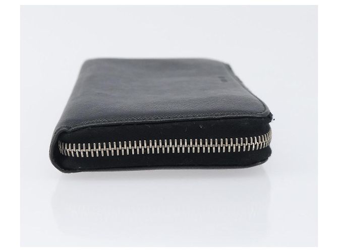 Saffiano PRADA Langbeutel aus Safiano-Leder Schwarz Silber Auth bs36866 - Ansicht 3