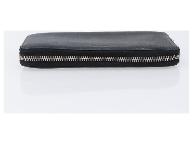 Saffiano PRADA Langbeutel aus Safiano-Leder Schwarz Silber Auth bs36866 - Ansicht 5
