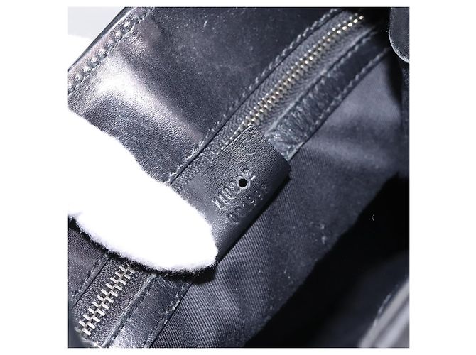 Borsa a tracolla GUCCI GG Canvas Nero Argento Auth 201960 - vista 12