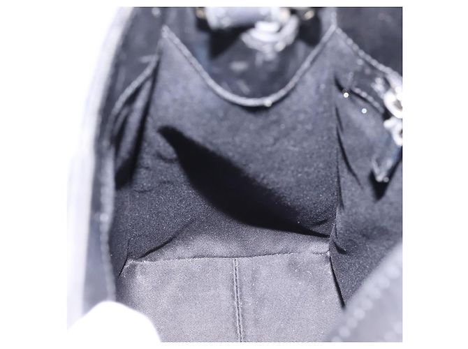 Borsa a tracolla GUCCI GG Canvas Nero Argento Auth 201960 - vista 19