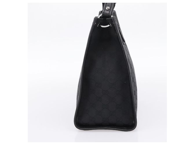 Borsa a tracolla GUCCI GG Canvas Nero Argento Auth 201960 - vista 3