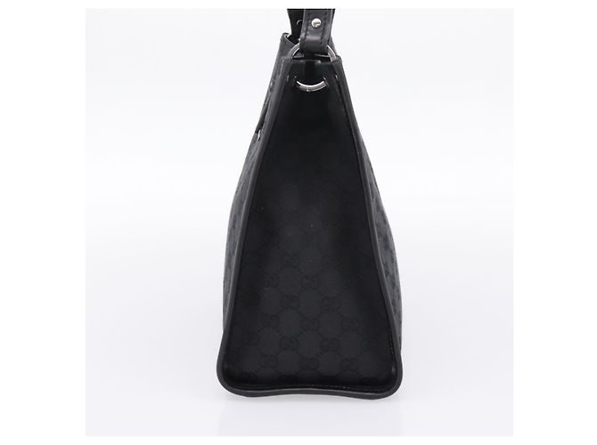 Borsa a tracolla GUCCI GG Canvas Nero Argento Auth 201960 - vista 4