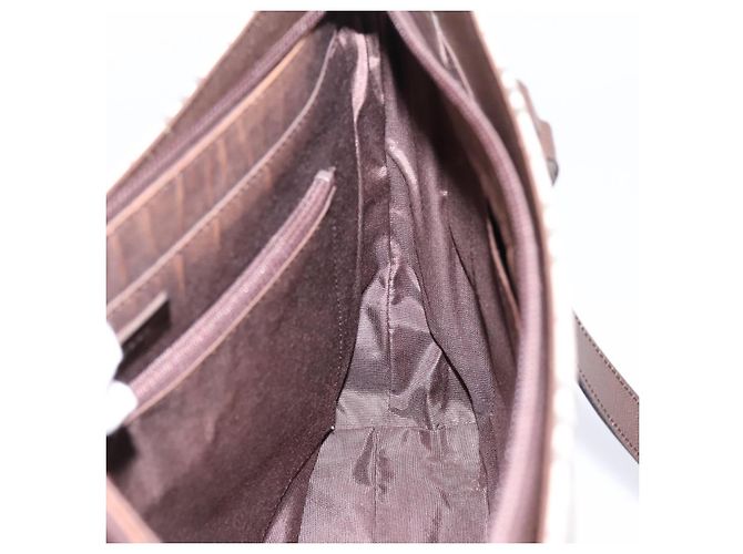 Borsa a mano BURBERRY Nova Check Canvas Beige Silver Auth 202135 Argento - vista 18