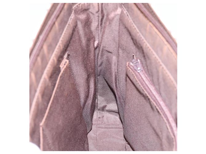 Borsa a mano BURBERRY Nova Check Canvas Beige Silver Auth 202135 Argento - vista 19