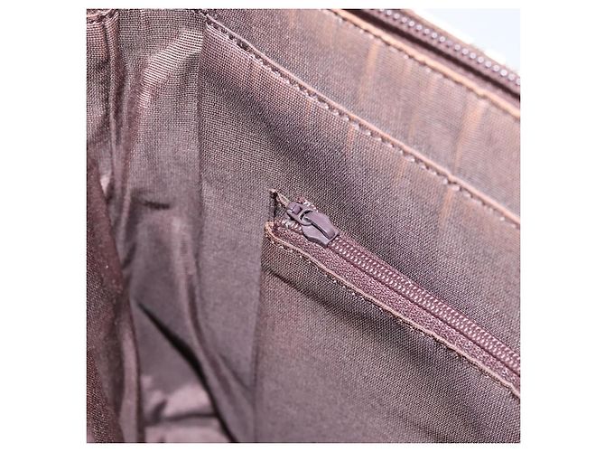 Borsa a mano BURBERRY Nova Check Canvas Beige Silver Auth 202135 Argento - vista 20