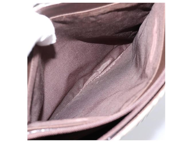 Borsa a mano BURBERRY Nova Check Canvas Beige Silver Auth 202135 Argento - vista 23