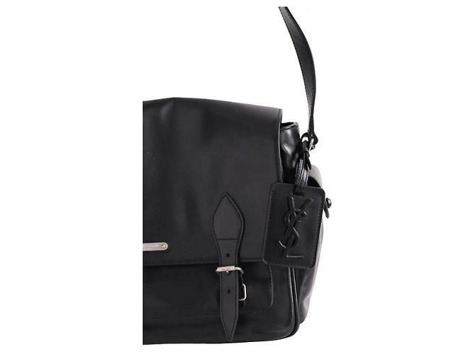 Borsa satchel Saint Laurent in pelle nera Nero - vista 2