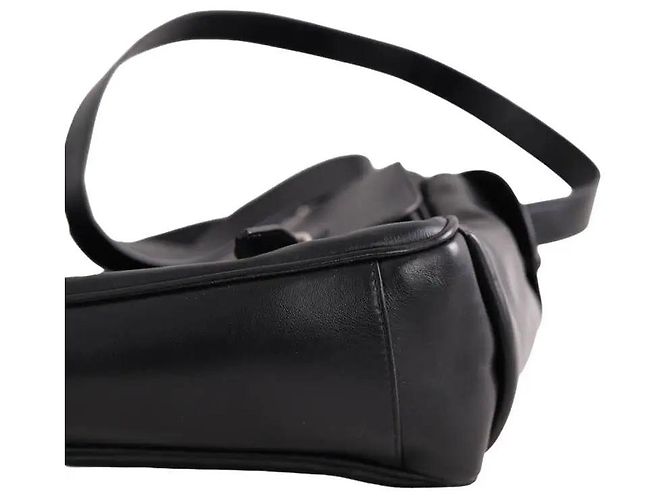 Borsa satchel Saint Laurent in pelle nera Nero - vista 6