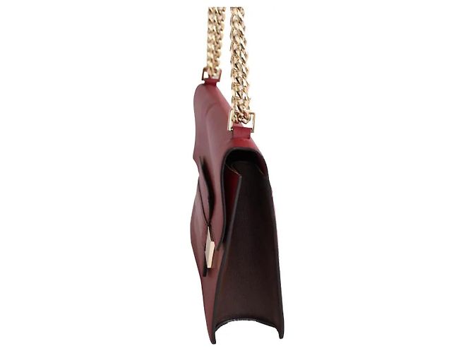 Borsa a tracolla Delvaux in pelle rossa Rosso - vista 2