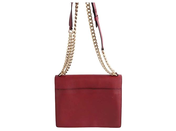 Borsa a tracolla Delvaux in pelle rossa Rosso - vista 3