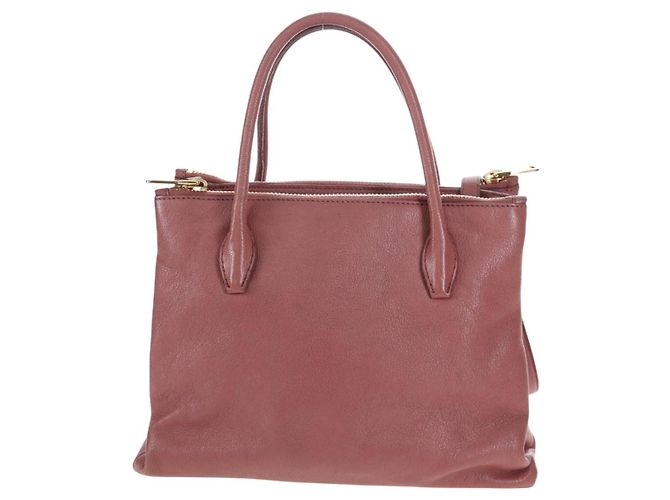 Borsa a mano Miu Miu in pelle 2way Rosa Oro Auth 199193V D'oro - vista 2