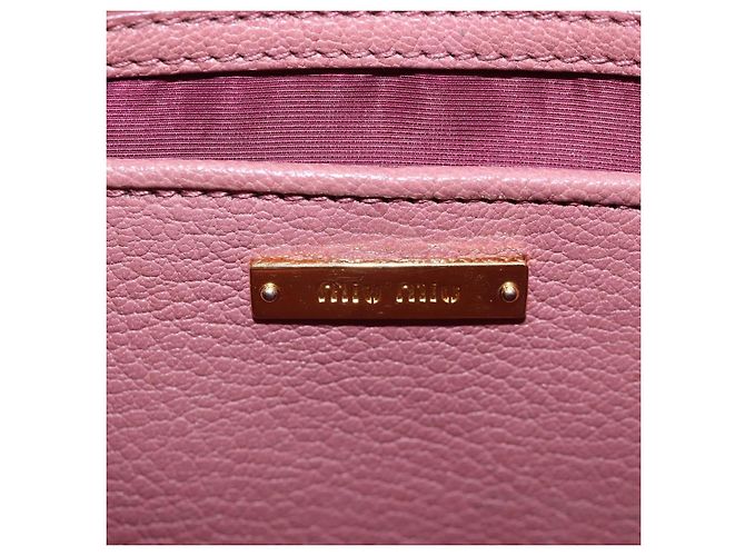Borsa a mano Miu Miu in pelle 2way Rosa Oro Auth 199193V D'oro - vista 27