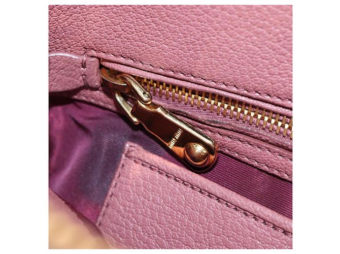 Borsa a mano Miu Miu in pelle 2way Rosa Oro Auth 199193V D'oro - vista 32